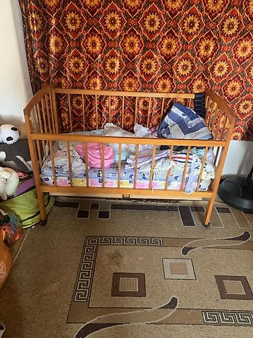 bunk bed: Детская деревянная кроватка - Материал: массив дерева (светлый тон) — 1
