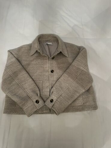 Кардиганы, жакеты: ZARA qadın şaketi – XL ölçü - Rəng: bej/boz tonlarında melanj -