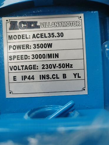 prodaja masina: Monofazni elektromotor od 3,5kW 3000 obrtaja.Cena: 14500 dinara. A — 4