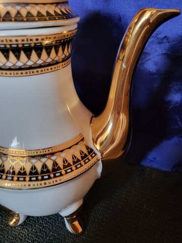 Kuhinjski setovi: Servis vintaz za kafu porcelanski. Servis za kafu,perfektan pozlata — 20