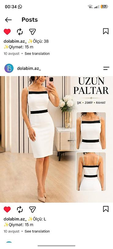 be: Məhsul: Uzun paltarlar və qələm ətək 1) Çiçək naxışlı uzun paltar - — 2