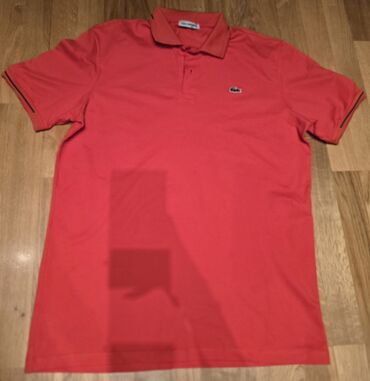 Majice: Majica na kratke rukave, L (EU 52), XL (EU 54), Lacoste, bоја - Crvena — 10