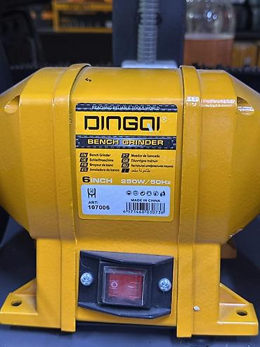 китайский тегирмен: Настольный точильный станок DINGQI Bench Grinder - Диаметр кругов: 6 — 3