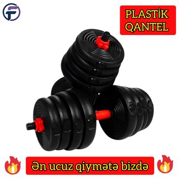 Qantellər: 🔴Ağırlığı Tənzimlənən Qantellər və Qantel dəstləri 🔴 - Plastik Qantel