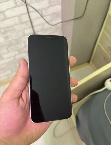 цены на айфоны в бишкеке: IPhone 12, Колдонулган, 64 ГБ, White Titanium, Коргоочу айнек, Каптама, Кабель, 79 %