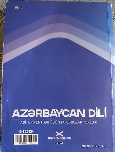 Testlər: Məhsul: “Azərbaycan dili – Abituriyentlər üçün tapşırıqlar toplusu” — 2