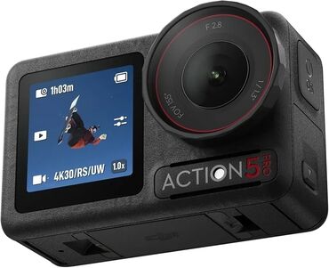 go pro: Action 5 Pro idman kamerası. Bu kamera, 4K video çəkilişini