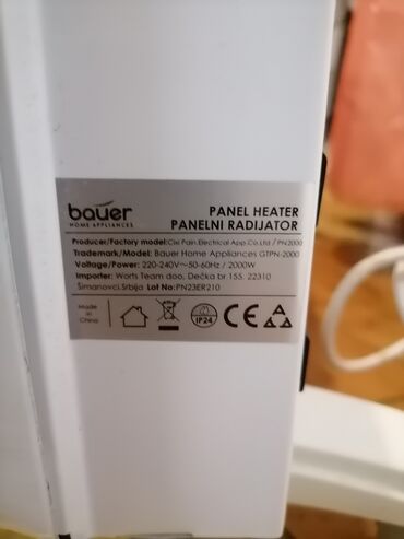 Kaloriferi: Radijator Panelni BAUER oko 80 /50. 2000w. Dobar
 Mirjevo — 10