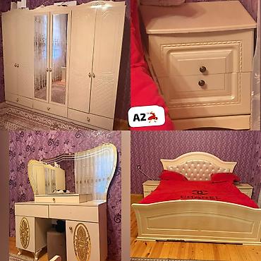 AYNUR 2 💃 Yataq dəsti satılır Tərkibi: - Qiymətli naxışlı 4 qapılı