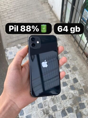 Apple iPhone: IPhone 11, 64 GB, Qara, Face ID