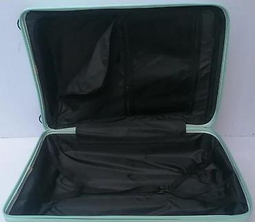 Putni koferi i torbe: Tvrdi kofer na točkiće – mint zelena boja - Materijal: lagana tvrda — 12