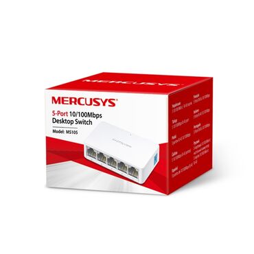Masaüstü kompüterlər və iş stansiyaları: Switch "TP-Link Mercusys MS105" Salam ✅️Parametrləri: Brend