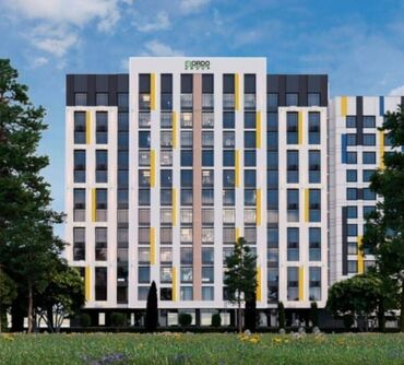 недостроенные дома в бишкеке: 1 комната, 47 м², Элитка, 5 этаж, ПСО (под самоотделку)