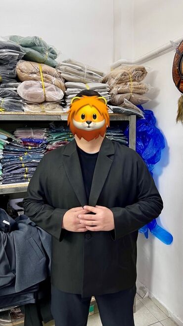 Костюмы: Мужской костюм M L XL 2XL 3XLчёрным свете 50 шт свободный крой