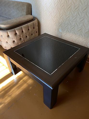 ucuz stollar: Kvadrat masa, Açılmayan, Təkərsiz, Şüşə, Zəmanətsiz, Ünvandan götürmə — 1