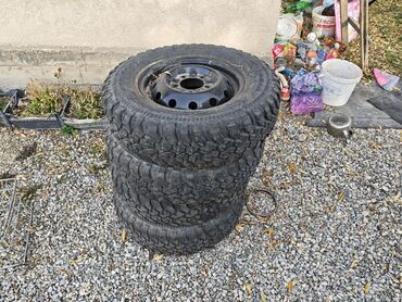 субару оутбек 2004: Колеса в сборе 225 / 75 / R 16, Всесезонная, Б/у, Комплект, Внедорожные (АТ/МТ), Железные, отверстий - 5