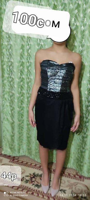 Вечерние платья: Вечерние наряды и платья 1) Бордовое вечернее платье, размер 44 - — 6