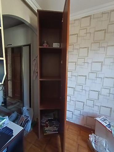 dolab ofis: Dar ölçülü ağac rəngli şkaf - Tək qapılı, hündür dizayn - Material — 2