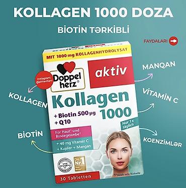 biotin: 24 Avqust elde olacaq. Doppelherz aktiv Kollagen 1000 – Biotin — 1
