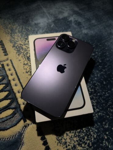 Apple iPhone: IPhone 14 Pro Max, Deep Purple, Защитное стекло, Чехол, Коробка, 87 %