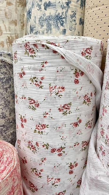 bed sheets: Муслиновая ткань (двухслойный/креп-газ) в рулонах - Состав: 100% — 9