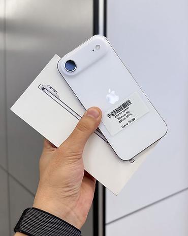 Apple iPhone: IPhone Air, Б/у, 256 ГБ, Белый, Защитное стекло, Чехол, Коробка, В рассрочку, 100 % — 1