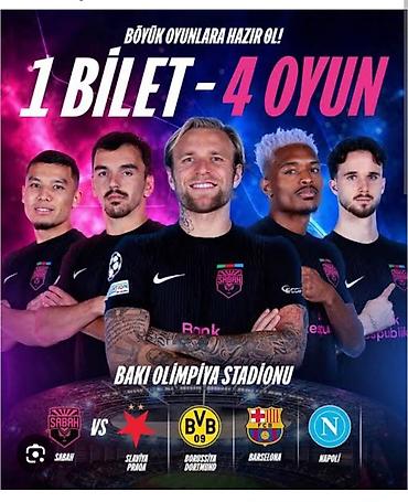 Məhsul: Futbol tədbiri üçün kombinə bilet Təsvir: - Şüar: “1 bilet – lalafo.az -da Məhsul: Futbol tədbiri üçün kombinə bilet Təsvir: - Şüar: “1 bilet –