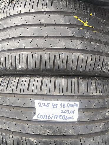 continental: Шины 225 / 45 / R 18, Лето, Б/у, Пара, Легковые, Continental — 1