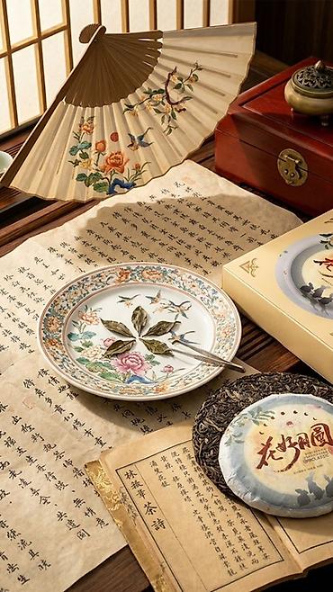 кофейные зерна: Пуэр Шу (прессованный блин) «花好月圆» от Dayi/DaYi (Menghai) - Тип: пуэр — 2