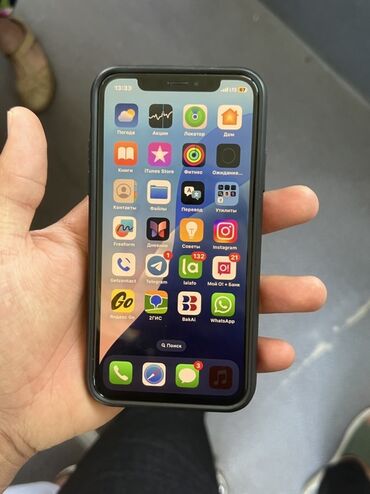 бу телефоны: IPhone Xs, Б/у, 64 ГБ, Черный, Чехол, 100 %