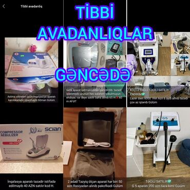 tibbe aid sekiller: İnqalyasiya aparatı sekilde qiymət məlumat qeyd olunub unvan Gence