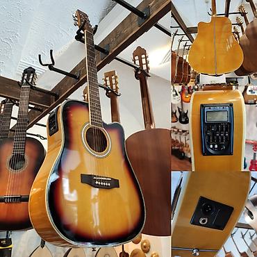 Gitaralar: Elektro akustik gitara Smiger GAH 613 TS Simlərin sayı: 6 Çanta və — 1
