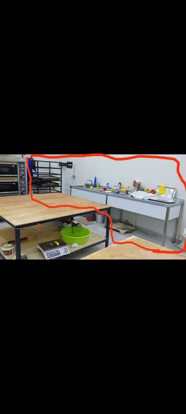 restoran ucun qab qacaq: Tecili satilir 2 hefte istfade olunub moyka 3 metr restaran ucun nerj