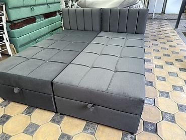 Односпальные кровати: Односпальная тахта с подъёмным коробом - Компактная тахта с вшитым — 7