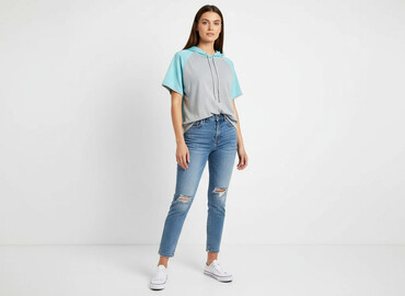 wojana bluzy: Bluza z kapturem damska, rozmiar S