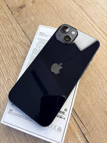 iphone 13 цена бу: IPhone 13, Колдонулган, 128 ГБ, Кара, Коргоочу айнек, Каптама, Кабель, 83 %