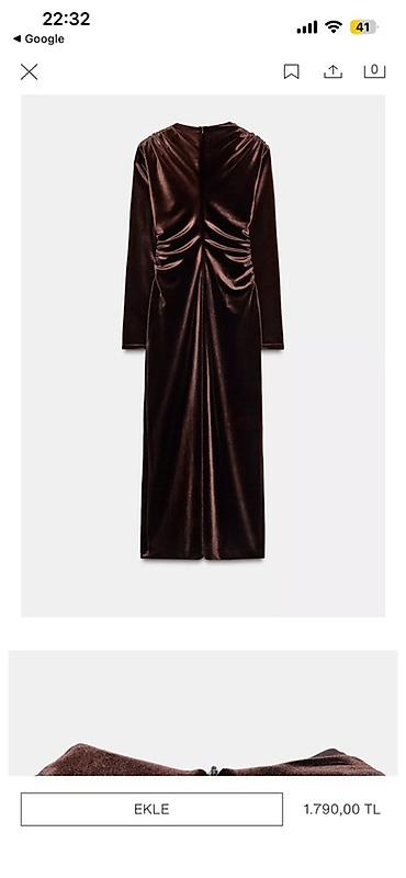 mexmer parca: Ziyafət donu, Midi, Zara, XL — 1