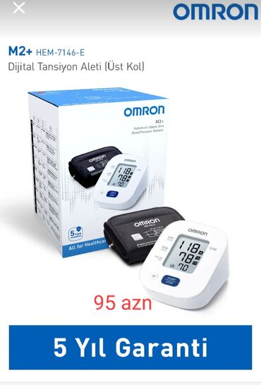 tezyiq olcen aparatin adi: Omron M2+ tonometri HEM 7146-E modeli, çiyindən ölçən tam avtomatik