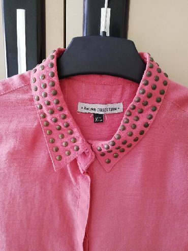 ženske bluze i košulje: Bershka kosuljica sa nitnama na kragni velicina M
