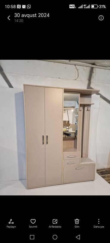 Dolablar: Açılan, 1 qapı Düz dolab, Dəhliz dolabı, Rusiya -da lalafo.az — 4 Dolablar: Açılan, 1 qapı Düz dolab, Dəhliz dolabı, Rusiya — 4