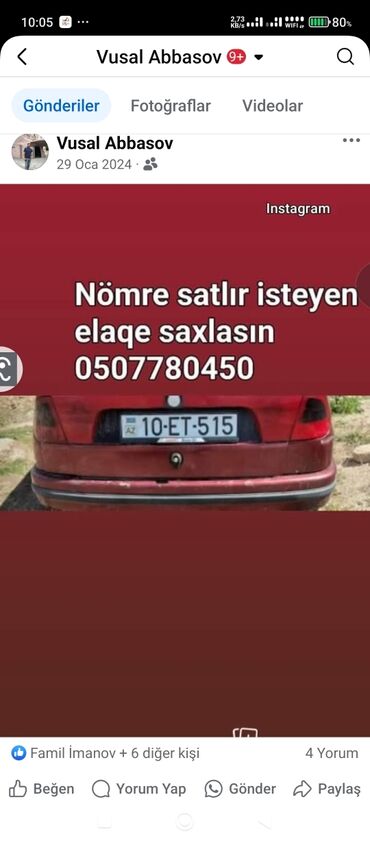 авто колесо: Avtomobil nömrəsi 10-ET-515 satılır. Nömrə Azərbaycan qeydiyyatındadır
