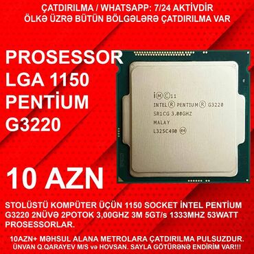 intel core i3 socket 775 lga: Prosessor Intel Pentium G3220