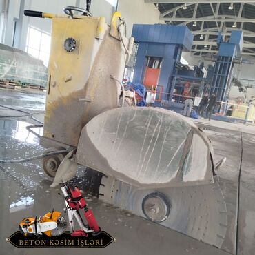 Beton işləri: #Betonkesme #betondeşmə Beton kubik kərpic - dən kəsim deşim — 7