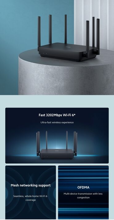вайфай ротер: Роутер Xiaomi Mi Router AX3200 (RB01) GLOBAL черного цвета оснащен