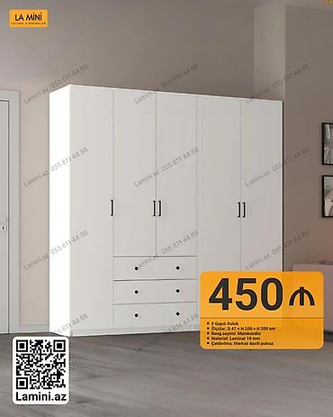 Ev və bağ: LA MINI – 5 qapılı şkaf • Ölçülər: D 47 × H 200 × U 200 sm • Rəng — 1