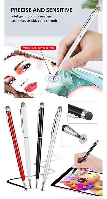 Elektronika: Qırmızı, qara ağ və boz rənglərdə olan bu universal stylus qələmləri — 10