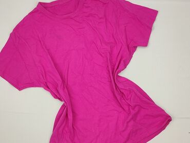 Ten damski t-shirt z krótkim rękawem w intensywnym odcieniu fuksji