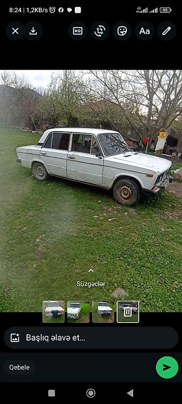 VAZ (LADA): VAZ 2106, ağ rəng, sedan gövdə. - Mühərrik: benzin, karbüratorlu — 9