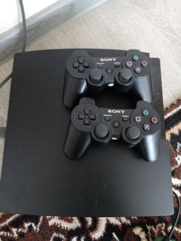 купить игровой ноутбук в бишкеке: Игровая приставка Sony PlayStation 3 (модель Slim) с двумя