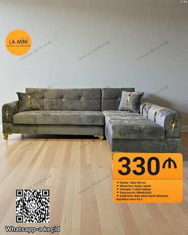 Divanlar: Künc divan, Açılan, Bazalı, Parça, Şəhərdaxili pulsuz çatdırılma